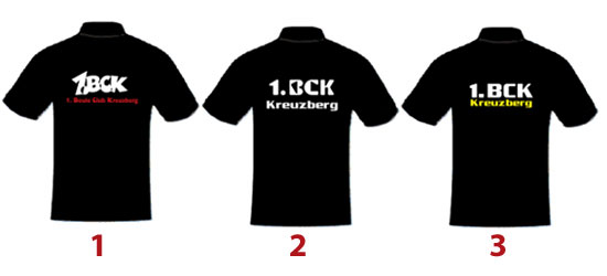 BCK Shirt Entwürfe 2009