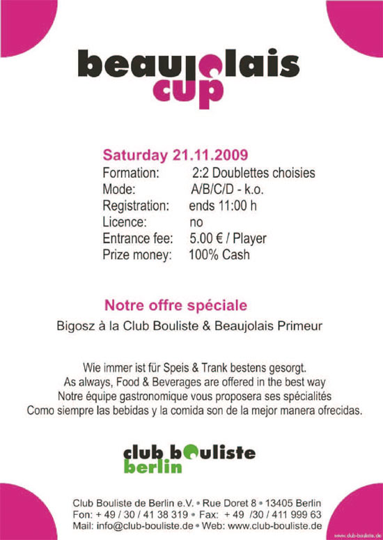 Beaujolais Turnier 2009